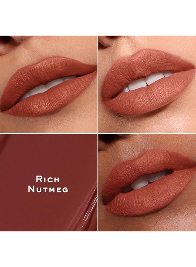 كيرو أحمر شفاه سائل ناعم غير لامع من كيرو فيلفيت سوفليه - لون جوزة الطيب الغني، 5 مل | تركيبة موس مرطبة وخفيفة الوزن | لون غني، لمسة نهائية غير لامعة تدوم طويلاً - Image 3